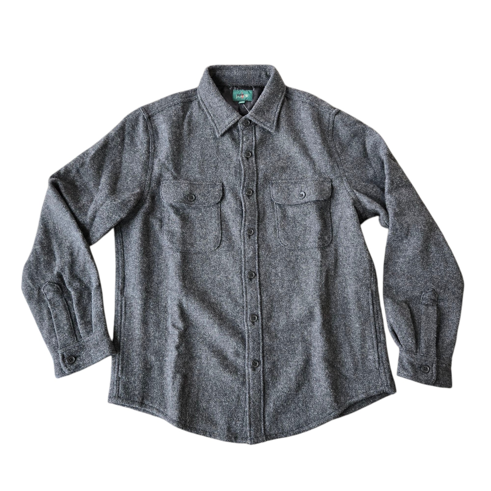 J. Crew Brushed Wool Overshirt Shirt Size M NWT