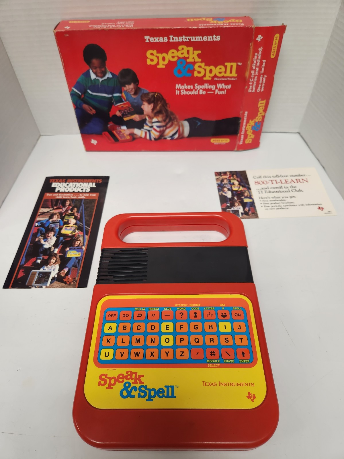 1986 Speak and Spell in box