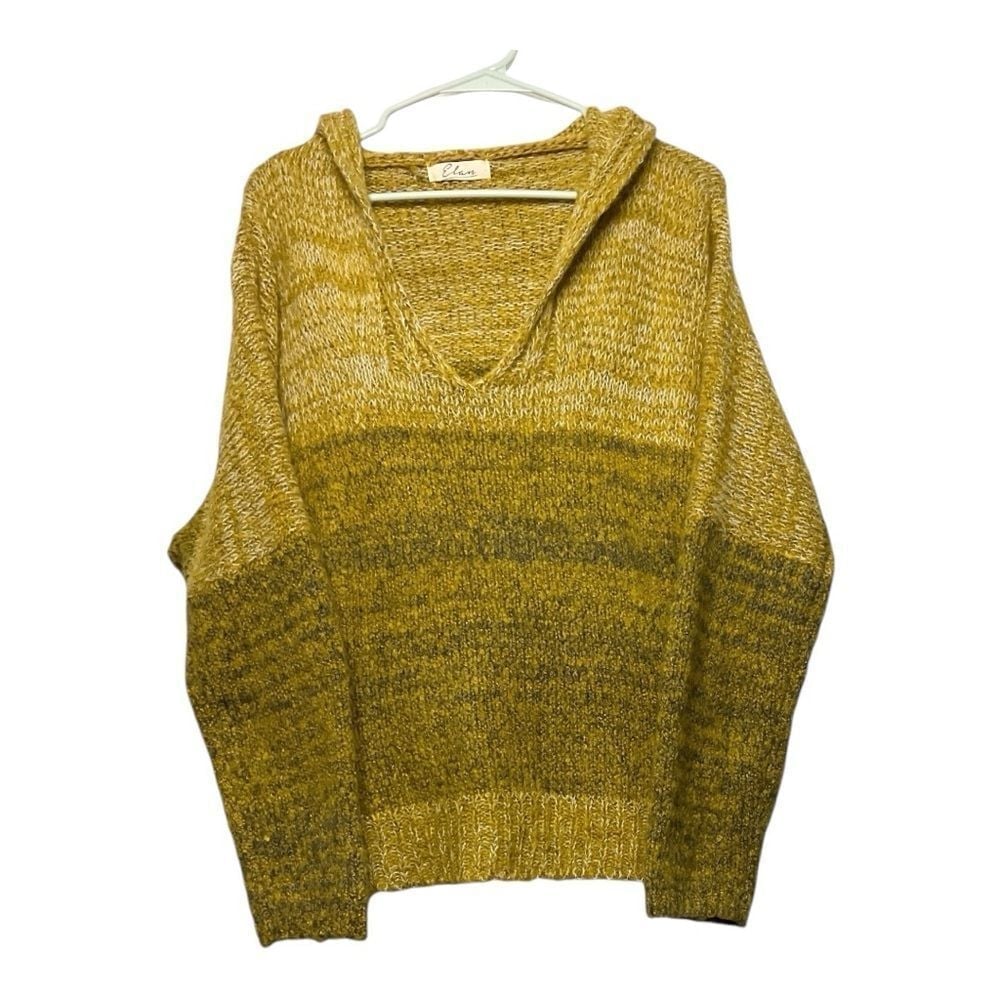 Women's NWOT Elan knit sweater with hood, size small