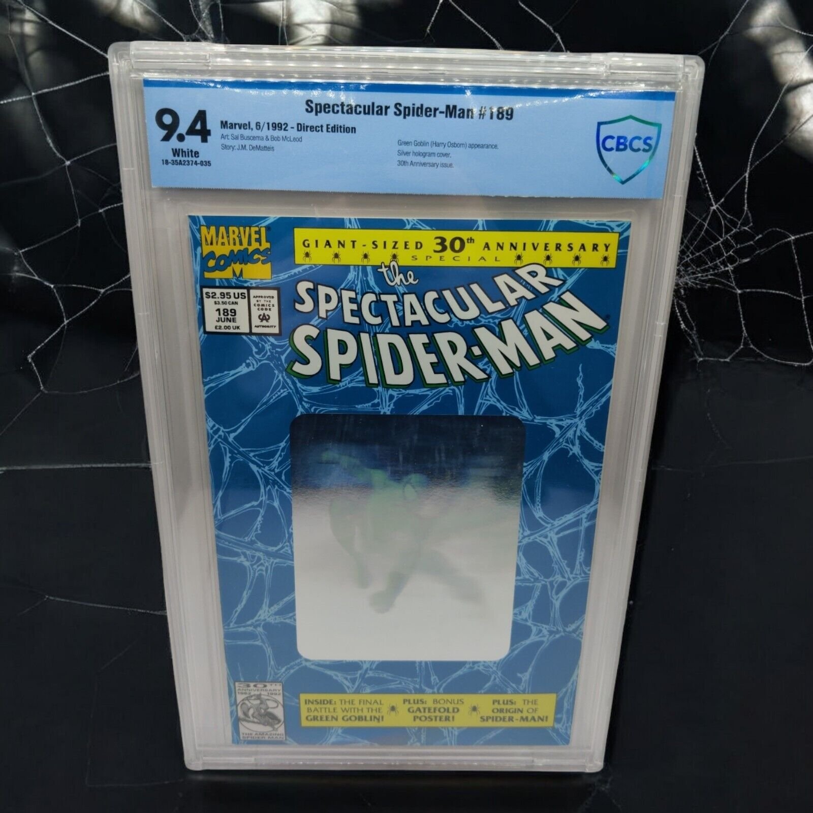 Spectacular Spider-Man 30th Anniversary #189 Graded 9.4 CBCS Direct Edition