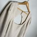 NEW Free People Oatmeal Tan Saffron Open Back Puff Sleeve Sweater Top Medium