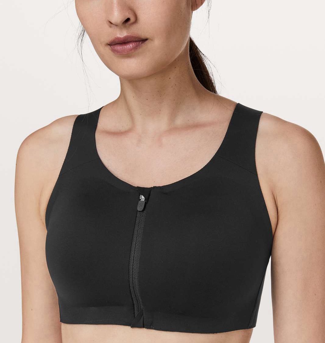 Lululemon High Support Enlite Zip Front Sports Bra | Size 34E