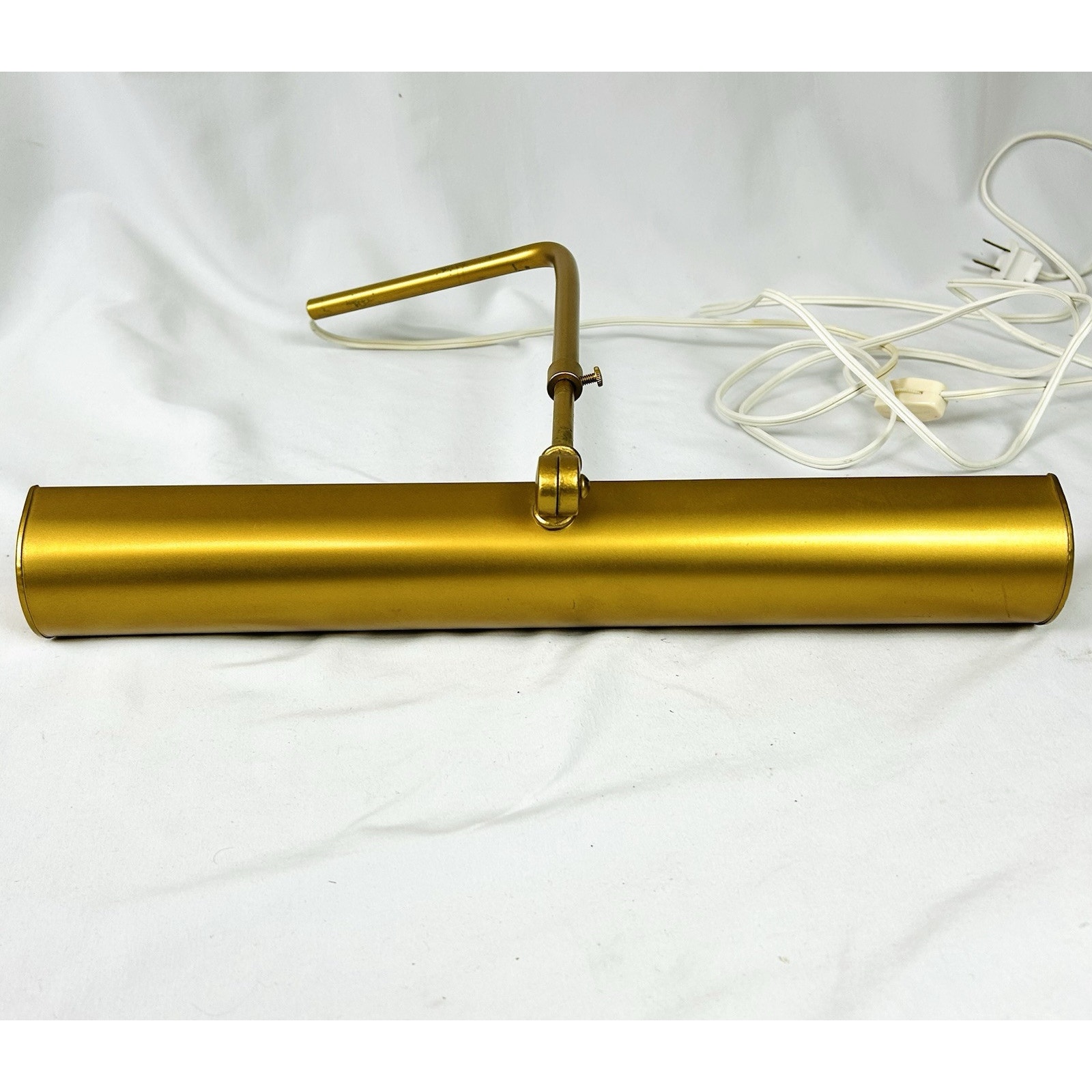 14 1/2” Vtg Brass Gold Finish Painting Picture Light Slim Accent Artwork Lamp