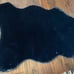 Luxe Faux Rabbit Fur Black Rug.