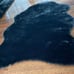 Luxe Faux Rabbit Fur Black Rug.