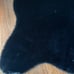 Luxe Faux Rabbit Fur Black Rug.
