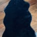 Luxe Faux Rabbit Fur Black Rug.