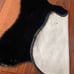 Luxe Faux Rabbit Fur Black Rug.