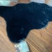 Luxe Faux Rabbit Fur Black Rug.
