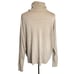 Z Supply Agnes Soft Turtleneck Oversized Pullover Sweater Light Cream Tan Medium