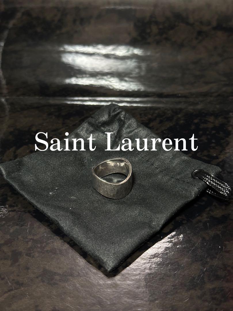 【2025福袋】 Saint Laurent Paris Wave Silver Ring アクセサリー