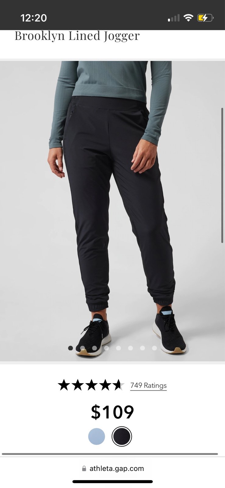 ATHLETA Brooklyn Lined Jogger size 0