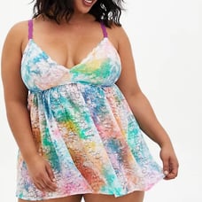 Torrid Tie Dye Babydoll Panty Set
