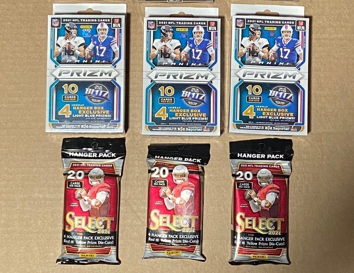 2021 Select Hanger (3x) Prizm Hanger Box (3x) Lot Of 6