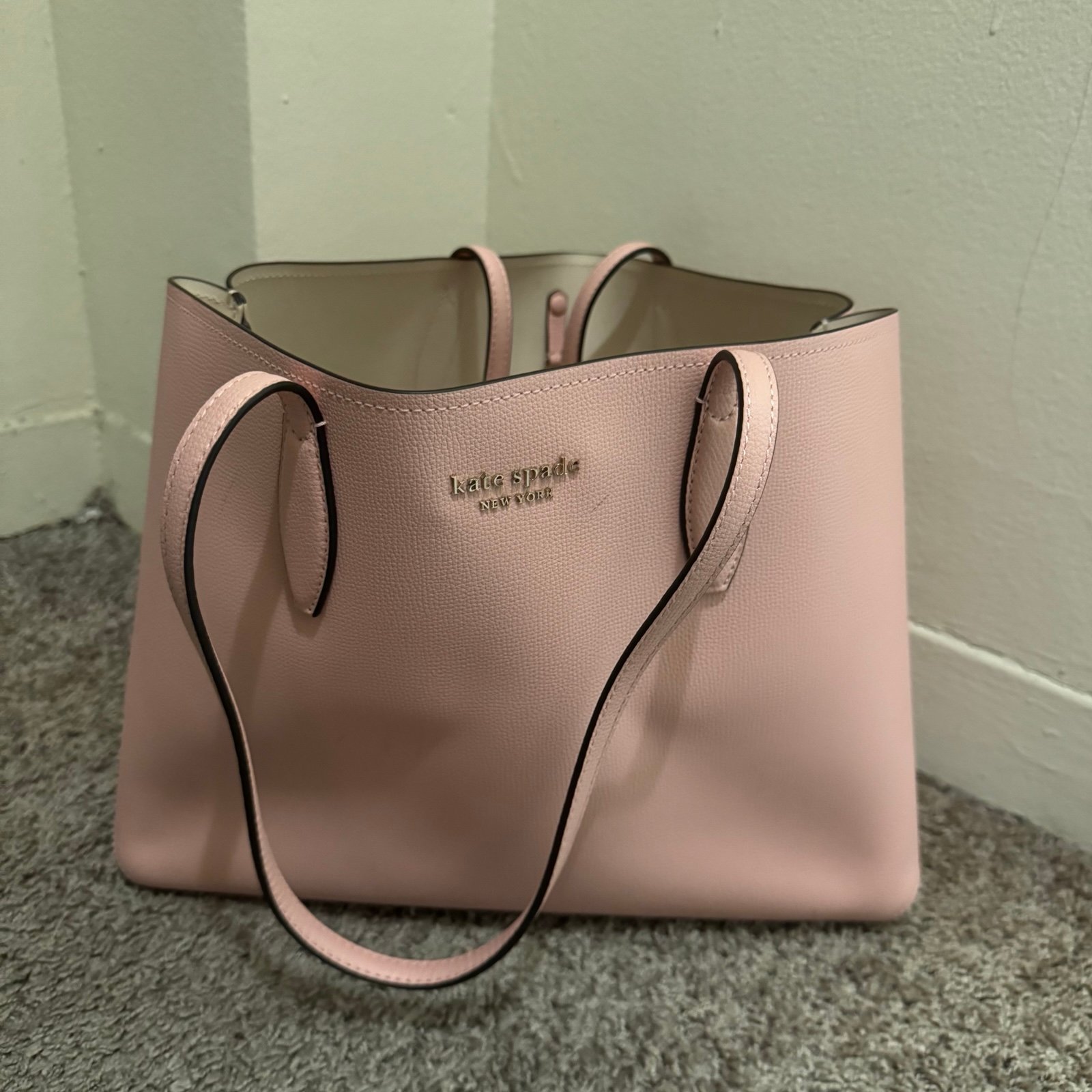 Kate Spade Pink Tote Bag with Floral Pouch