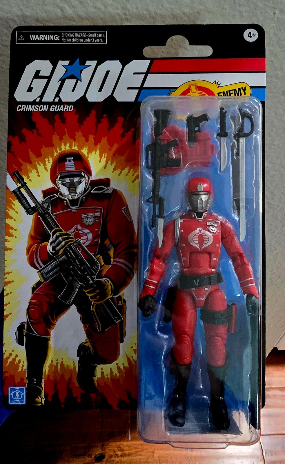 G.I. JOE CLASSIFIED SERIES *Mint* RETRO CARD CRIMSON GUARD WALMART EXCLUSIVE