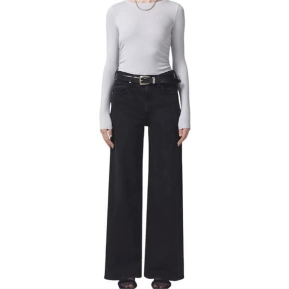 Citizens of Humanity y2k Paloma Wide Leg Baggy Jeans in Devine Dark Wash Size 33