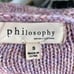 PHILOSOPHY heathered lavender turtleneck sweater