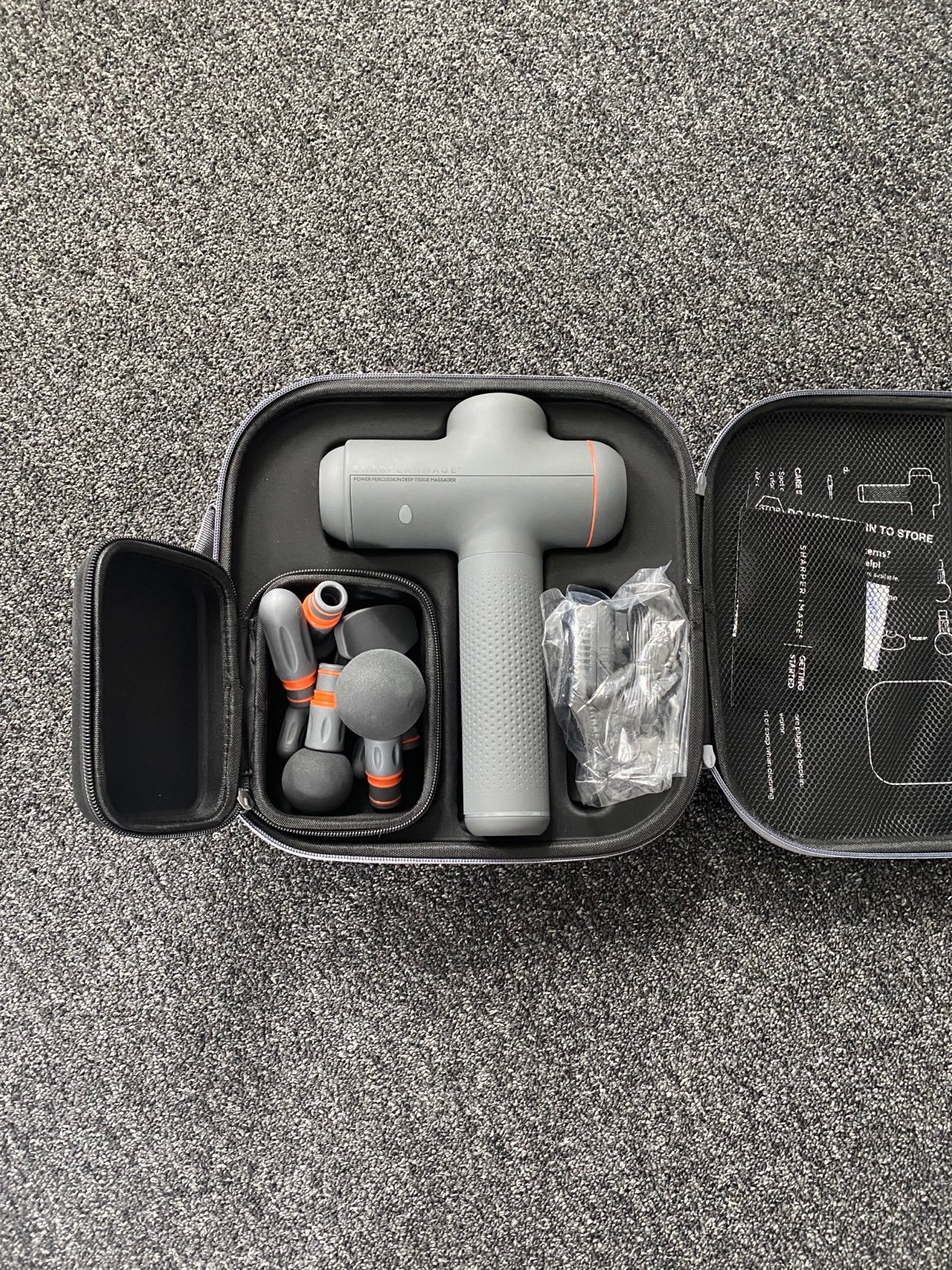 Sharper Image Massage Gun with multiple attachments