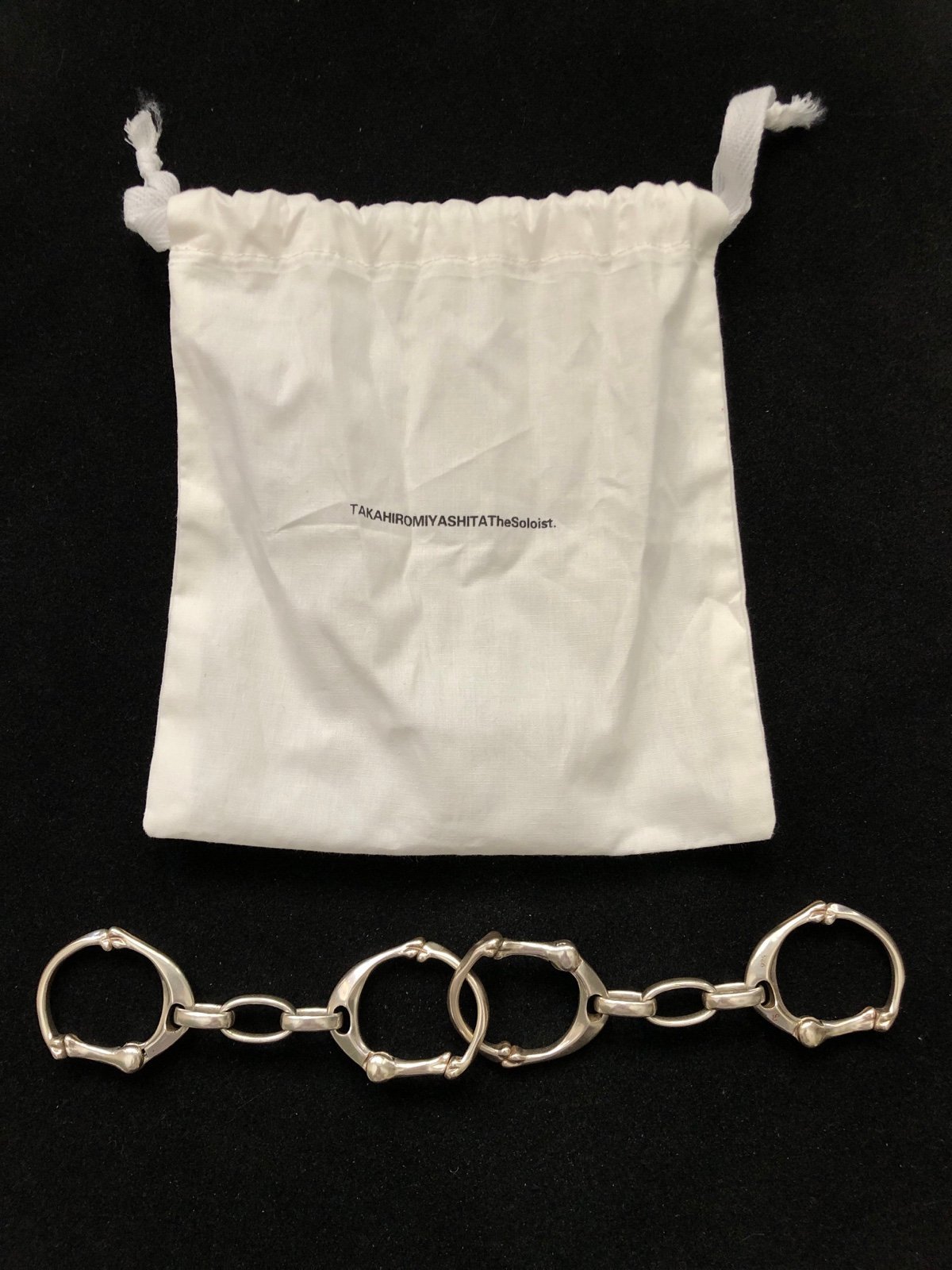 Takahiromiyashita The soloist bone bracelet keith richards handcuffs