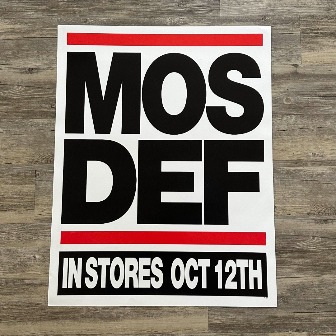 Vintage Promotional Poster Rawkus Records Mos Def