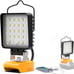 32W 3200LM LED Work Light for Dewalt Max 20V Battery, Portable Cordless LED