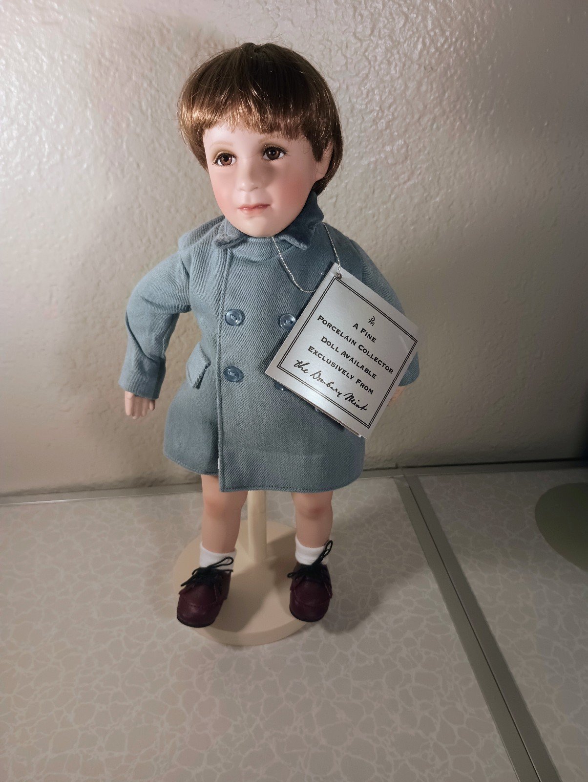 DANBURY MINT FAREWELL SALUTE JFK JOHN KENNEDY ELKE HUTCHENS 2000 BOY DOLL (B25)