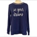 Kate Spade Navy Blue “In Your Dreams” PJ Top