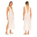 NEW L Space Womens Kira Maxi Dress Swimsuit Cover Up White Size Small-145
