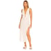 NEW L Space Womens Kira Maxi Dress Swimsuit Cover Up White Size Small-145