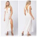 NEW L Space Womens Kira Maxi Dress Swimsuit Cover Up White Size Small-145