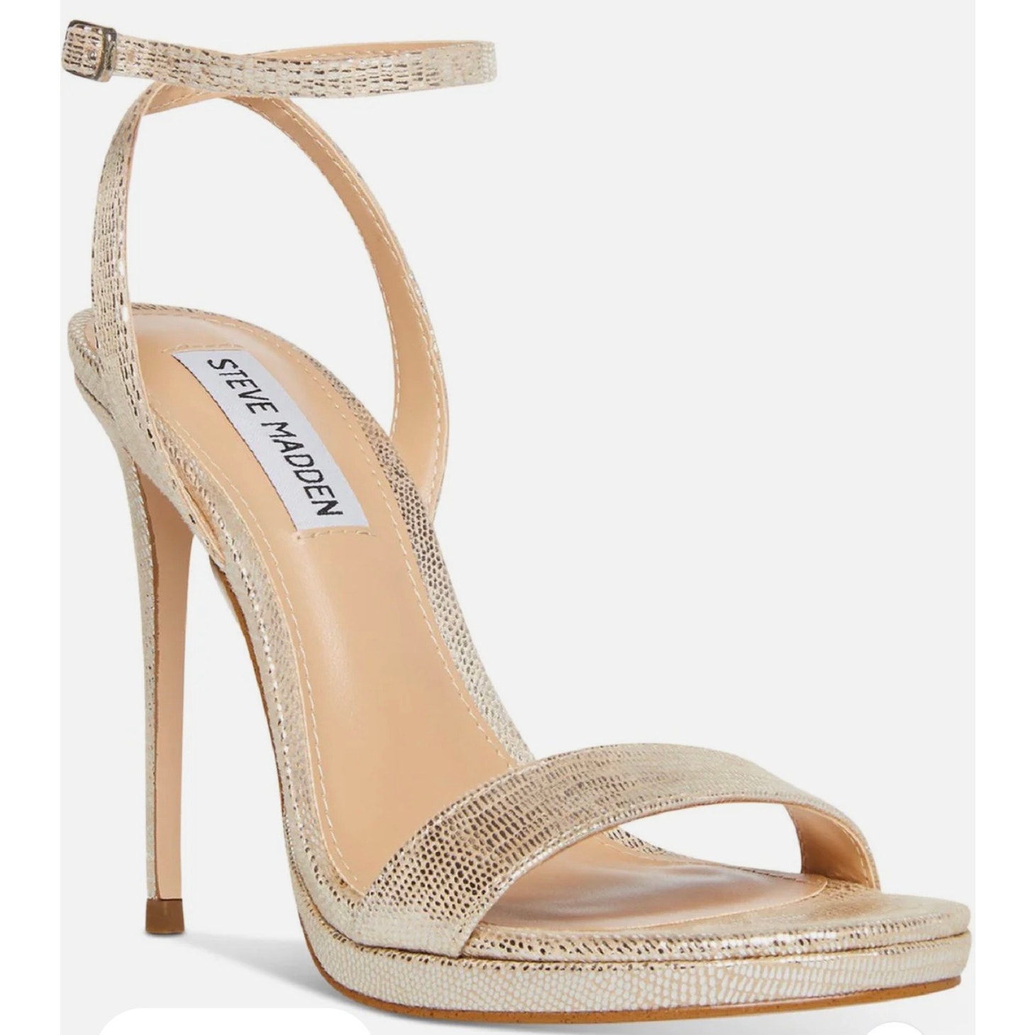 Steve Madden Wafer Stiletto Heel in Platinum Women's Size 8.5 NIB