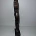 Vintage Vintage Handcarved Wood Scroll Tall Statue on Wood Stand 14.5” Tall