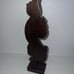 Vintage Vintage Handcarved Wood Scroll Tall Statue on Wood Stand 14.5” Tall