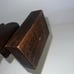 Vintage Vintage Handcarved Wood Scroll Tall Statue on Wood Stand 14.5” Tall