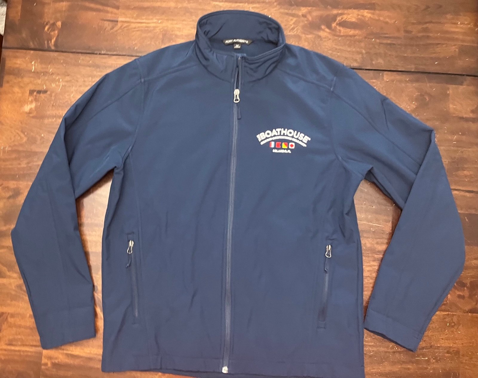 Disney Springs The Boathouse Orlando FL Navy Blue Full Zip Jacket Men’s Size M