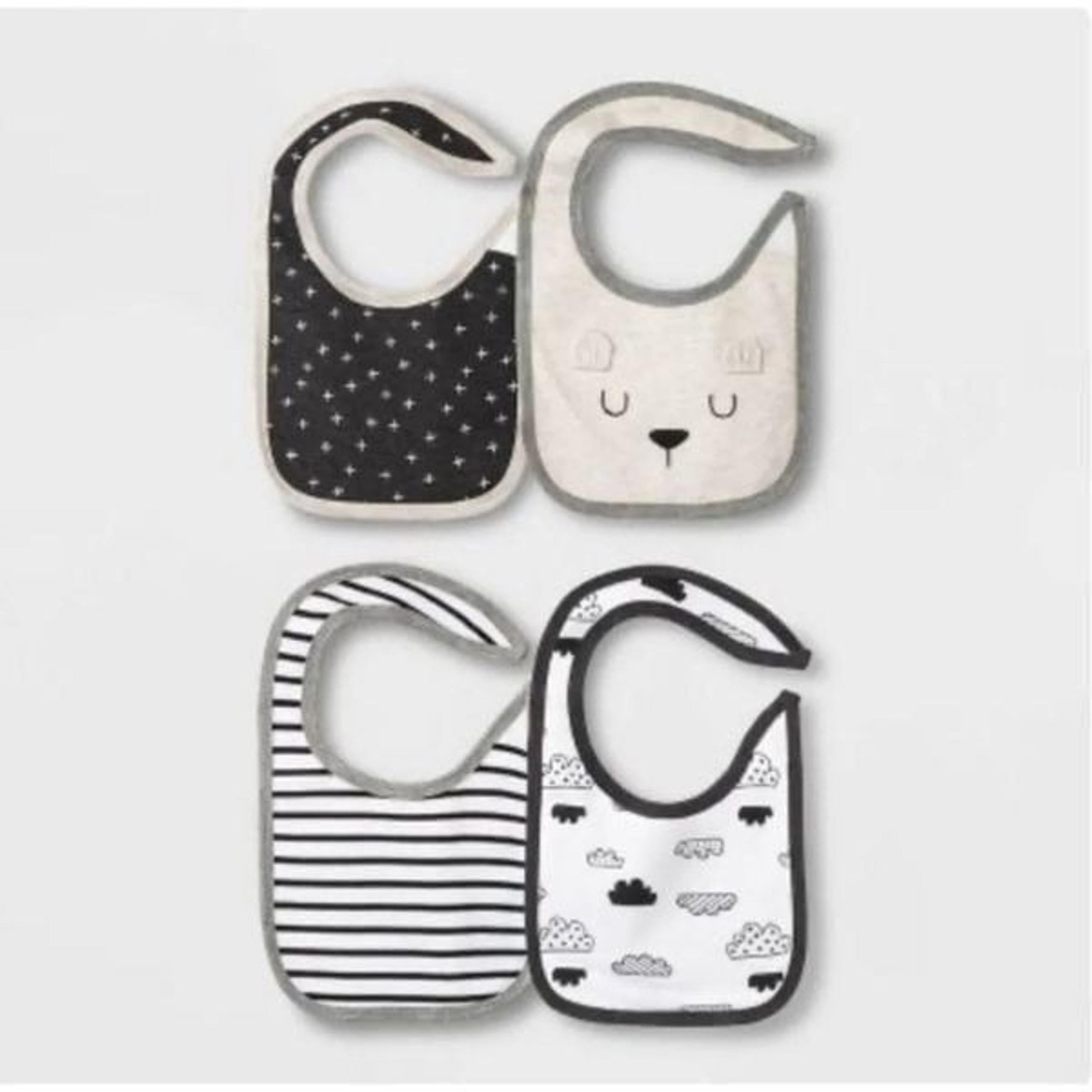 NWT … CLOUD ISLAND “4 Pack” Bibs Set