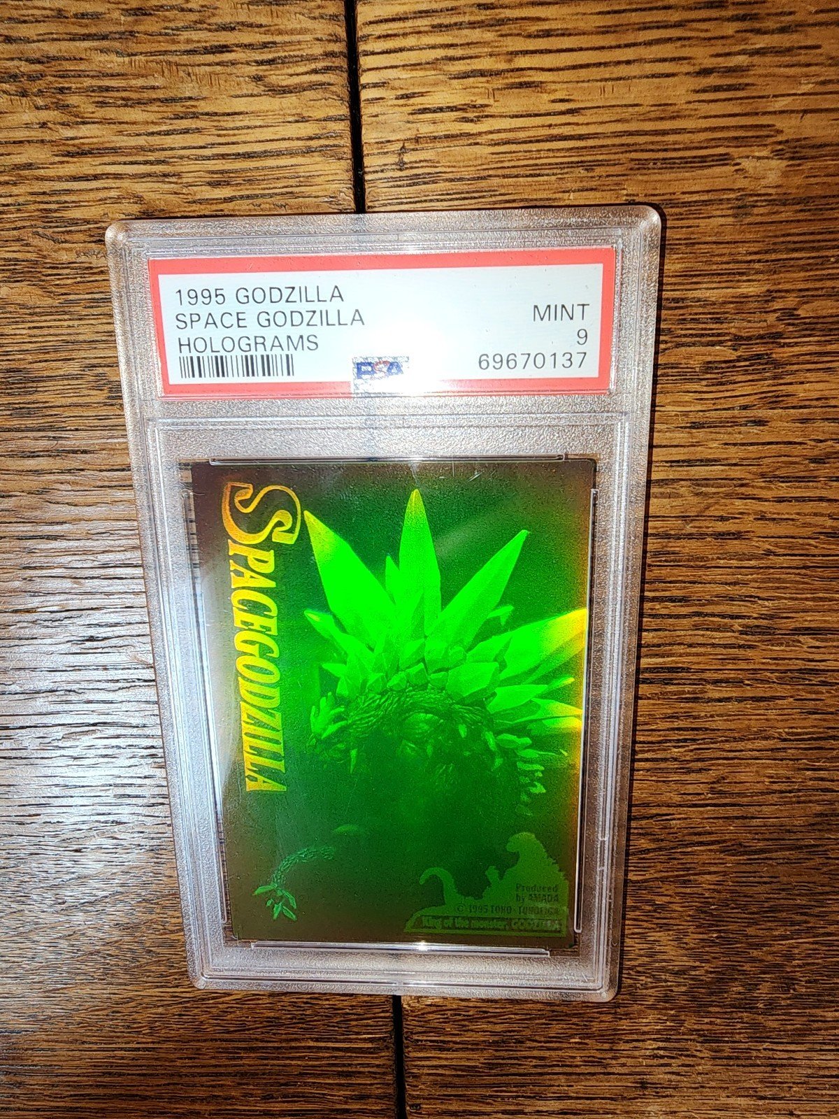 PSA 9 Space Godzilla hologram 1995 Pop. 4