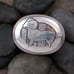 Native American Navajo Sterling Silver Goat Ram Belt Buckle, Southwest Jewelry