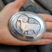 Native American Navajo Sterling Silver Goat Ram Belt Buckle, Southwest Jewelry