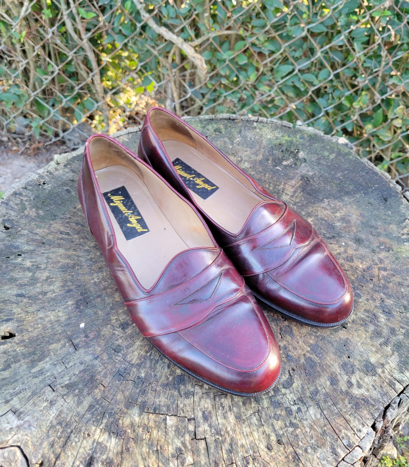 Miguel Ángel Brown Genuine Leather Loafers Shoes Men's 10.5 M Vero Cuoio
