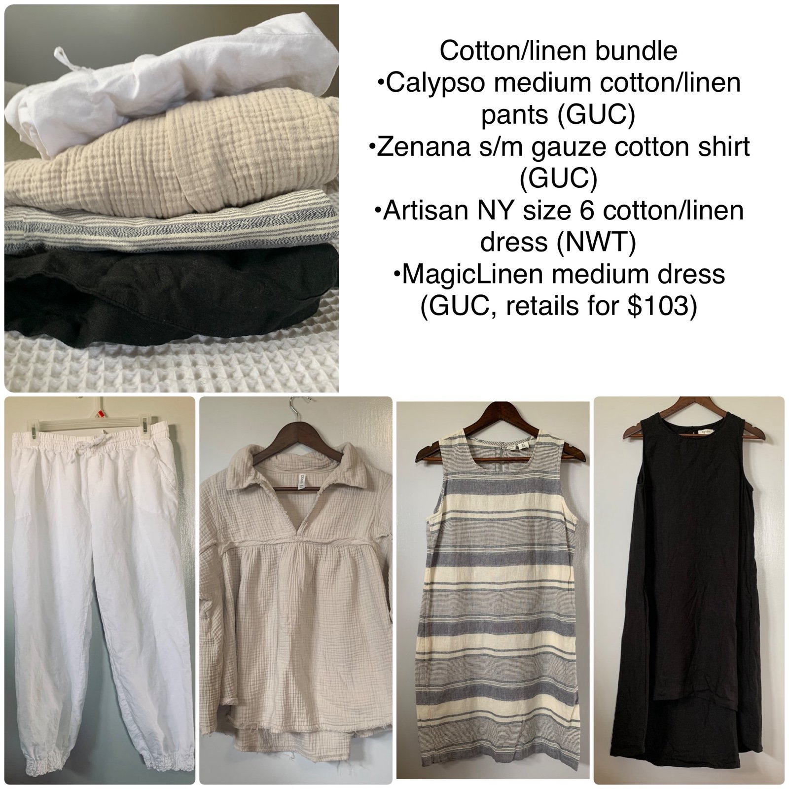 Cotton linen clothes