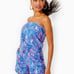 Lilly Pulitzer Jace Strapless Romper Sailabration Patriotic July 4th XS NWT