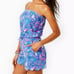 Lilly Pulitzer Jace Strapless Romper Sailabration Patriotic July 4th XS NWT
