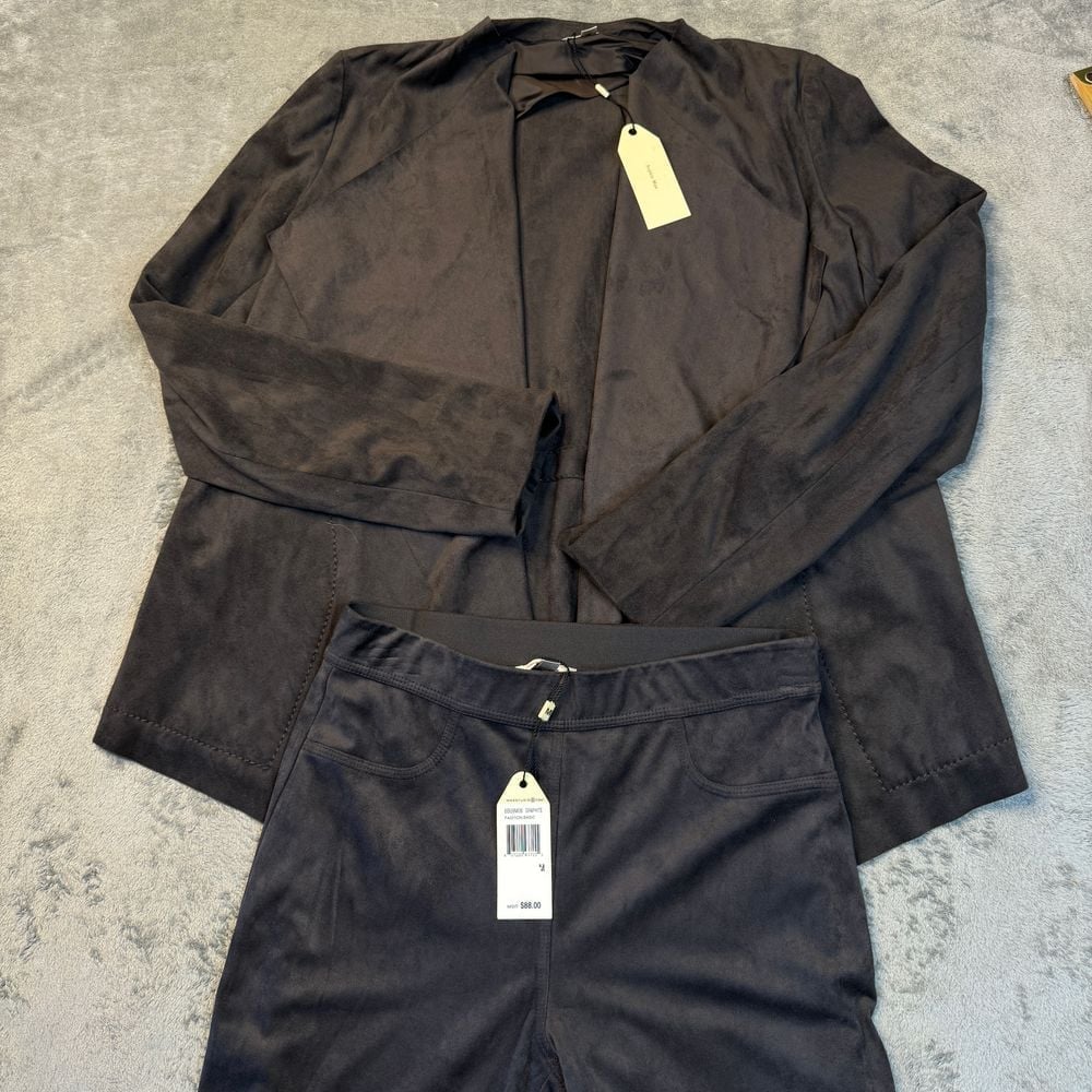 Sophie Max Pant Suit Set BRAND NEW Women's Size Medium Max Studio Brown