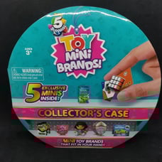 Mini brands toys collector's case with 19 minis including 2 rare