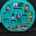 Mini brands toys collector's case with 19 minis including 2 rare