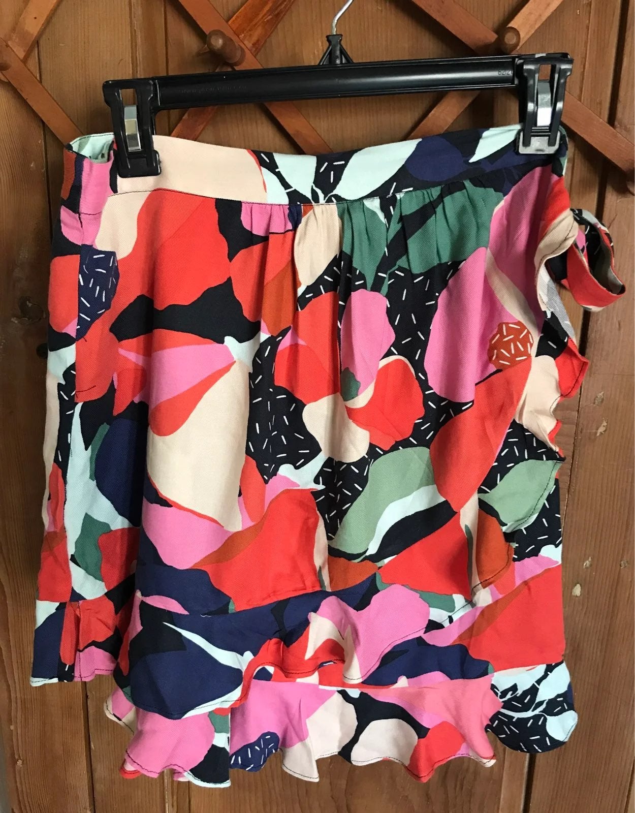 Maeve Anthropologie floral Wrap skort