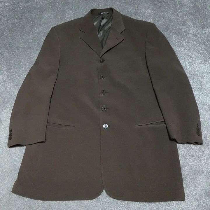 Vicci Uomo Suit Blazer Men's Size 42R/35 Brown Single Breasted Five Button Lined