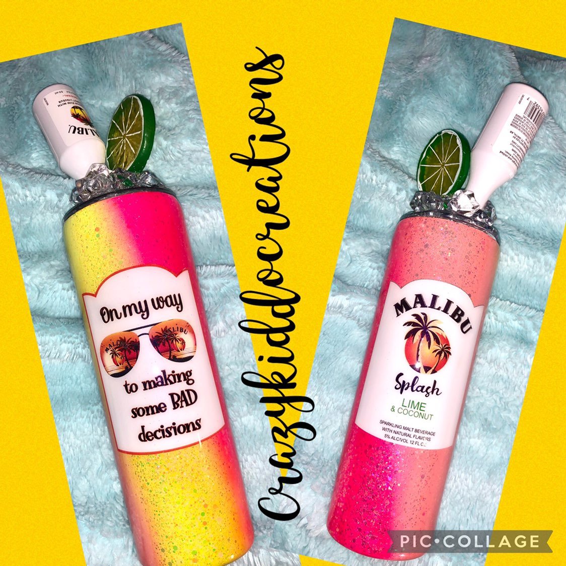 20oz malibu tumbler with embellished lid